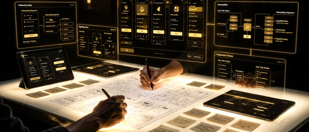 UI/UX Design process and prototypes - MakeIdea